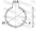 FEBEST Pojistn krouek FBS CC-1-27X2, CC-1-27X2