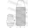FEBEST Ochrann sada tlumie provn proti prachu FBS CHSHB-J200R-KIT, CHSHB-J200R-KIT