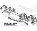 FEBEST Uloen dicho mechanismu FBS CRAB-017, CRAB-017