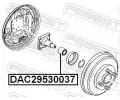 FEBEST Loisko kola FBS DAC29530037, DAC29530037