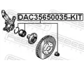FEBEST Sada loiska kola FBS DAC35650035-KIT, DAC35650035-KIT