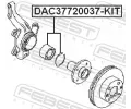 FEBEST Sada loiska kola FBS DAC37720037-KIT, DAC37720037-KIT