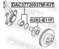 FEBEST Sada loiska kola FBS DAC37720037M-KIT, DAC37720037M-KIT