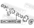 FEBEST Loisko kola FBS DAC386552-48, DAC386552-48