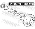 FEBEST Loisko kola FBS DAC38710033-30, DAC38710033-30