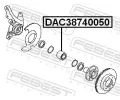 FEBEST Ložisko kola FBS DAC38740050, DAC38740050