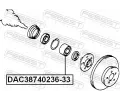 FEBEST Loisko kola FBS DAC38740236-33, DAC38740236-33