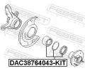 FEBEST Ložisko kola FBS DAC38764043-KIT, DAC38764043-KIT