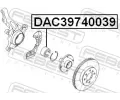 FEBEST Loisko kola FBS DAC39740039, DAC39740039