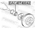 FEBEST Loisko kola FBS DAC40740042, DAC40740042