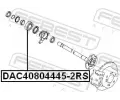FEBEST Loisko kola FBS DAC40804445-2RS, DAC40804445-2RS