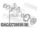 FEBEST Loisko kola FBS DAC42720038-35, DAC42720038-35