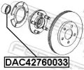 FEBEST Ložisko kola FBS DAC42760033, DAC42760033