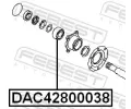 FEBEST Ložisko kola FBS DAC42800038, DAC42800038