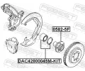 FEBEST Loisko kola FBS DAC42800045M-KIT, DAC42800045M-KIT