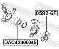 FEBEST Loisko kola FBS DAC42800045, DAC42800045