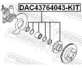 FEBEST Loisko kola FBS DAC43764043-KIT, DAC43764043-KIT