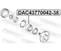 FEBEST Ložisko kola FBS DAC43770042-38, DAC43770042-38