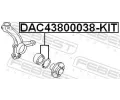 FEBEST Sada ložiska kola FBS DAC43800038-KIT, DAC43800038-KIT