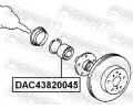 FEBEST Ložisko kola FBS DAC43820045, DAC43820045