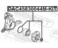 FEBEST Sada loiska kola FBS DAC45830044M-KIT, DAC45830044M-KIT