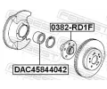 FEBEST Loisko kola FBS DAC45844042, DAC45844042
