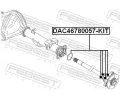 FEBEST Sada loiska kola FBS DAC46780057-KIT, DAC46780057-KIT