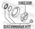 FEBEST Loisko kola FBS DAC49900045-KIT, DAC49900045-KIT
