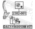 FEBEST Sada loiska kola FBS DAC51960050M-KIT, DAC51960050M-KIT