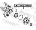 FEBEST Sada loiska kola FBS DAC52960050M-KIT, DAC52960050M-KIT