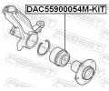 FEBEST Sada loiska kola FBS DAC55900054M-KIT, DAC55900054M-KIT