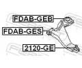 FEBEST Uložení řídicího mechanismu FBS FDAB-GES, FDAB-GES