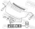 FEBEST Zarážka kapoty motoru FBS FDD-CB3, FDD-CB3