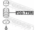FEBEST Za��tek listov� pru�iny - p��davn� pru�ina FBS FDD-TT9R, FDD-TT9R