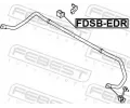 FEBEST Dr��k p���n�ho stabiliz�toru FBS FDSB-EDR, FDSB-EDR