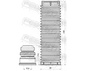 FEBEST Ochrann sada tlumie provn proti prachu FBS FDSHB-GALIIF-KIT, FDSHB-GALIIF-KIT