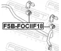 FEBEST Drk pnho stabiliztoru FBS FSB-FOCIIF18, FSB-FOCIIF18