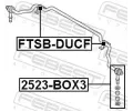 FEBEST Sada na opravu uloen stabiliztoru FBS FTSB-DUCF, FTSB-DUCF