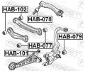 FEBEST Pouzdro tlumie FBS HAB-079, HAB-079