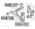 FEBEST Uloen dicho mechanismu FBS HAB-107, HAB-107
