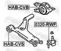 FEBEST Uloen dicho mechanismu FBS HAB-CVS, HAB-CVS