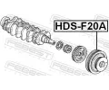 FEBEST Řemenice klikového hřídele FBS HDS-F20A, HDS-F20A