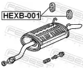 FEBEST Montn sada vfukovho systmu FBS HEXB-001, HEXB-001