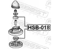 FEBEST Distanční trubička tlumiče FBS HSB-018, HSB-018