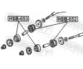 FEBEST Uloen dicho mechanismu FBS HSB-053, HSB-053