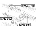 FEBEST Uložení řídicího mechanismu FBS HYAB-H1R, HYAB-H1R