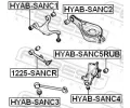 FEBEST Uloen dicho mechanismu FBS HYAB-SANC5RUB, HYAB-SANC5RUB
