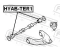 FEBEST Uložení řídicího mechanismu FBS HYAB-TER1, HYAB-TER1
