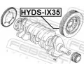 FEBEST emenice klikovho hdele FBS HYDS-IX35, HYDS-IX35