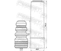 FEBEST Ochrann sada tlumie provn proti prachu FBS HYSHB-MCR-KIT, HYSHB-MCR-KIT